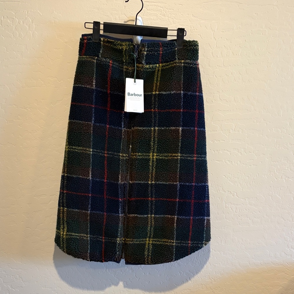 Barbour Women's Tartan A-Line Skirt - Green and Blue